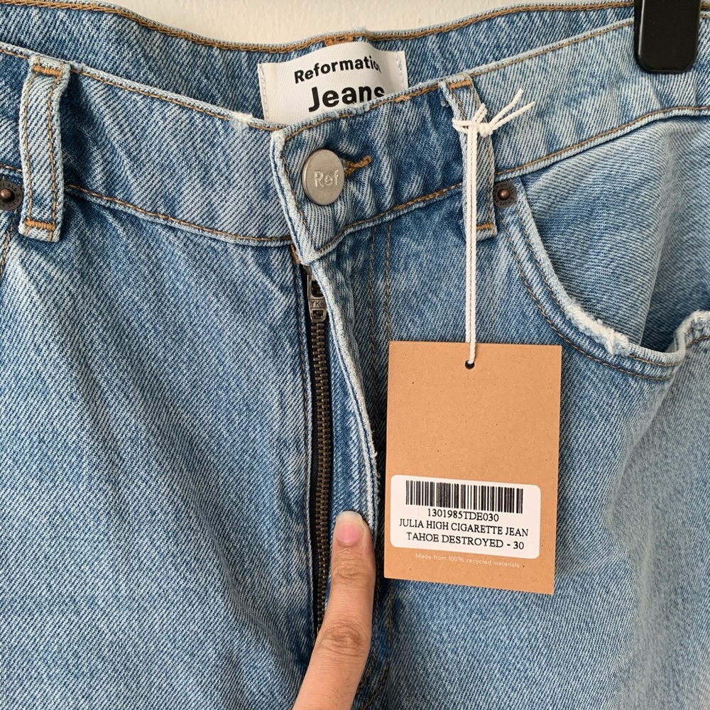 REF Julia High Cigarette Jean Tahoe Destroyed - Picture 7 of 8